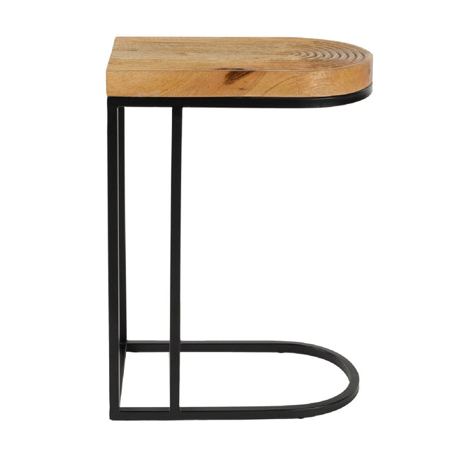 Modern European furniture - Natural Mango Wood Side Table - www.oroa.com