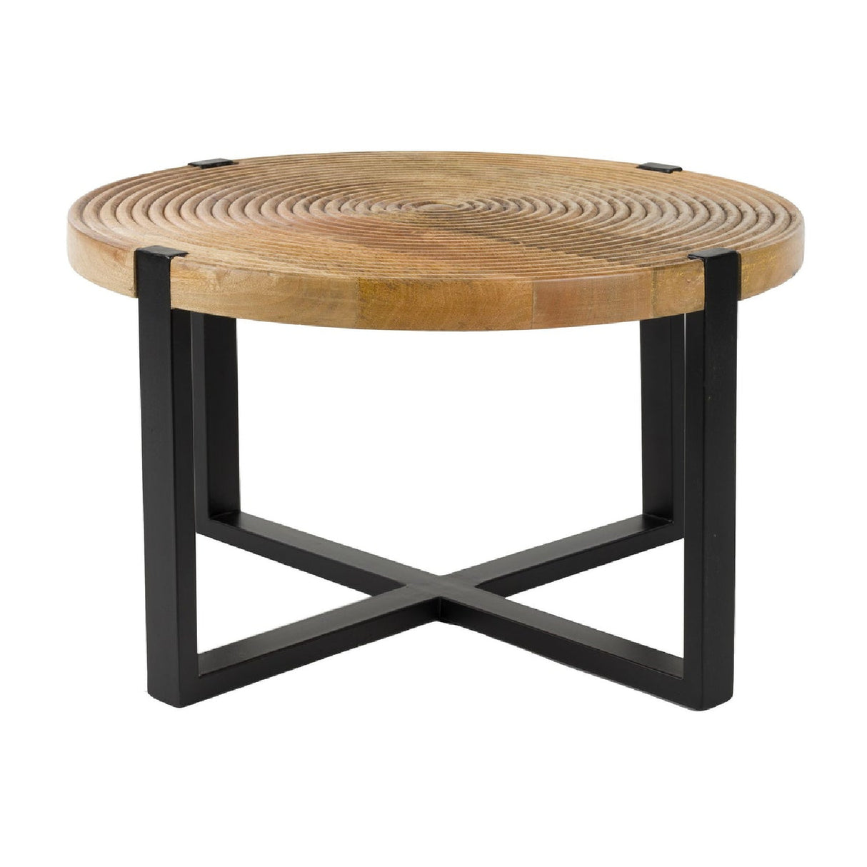   Modern European furniture - Round Wooden Fluted Coffee Table - www.oroa.com | Oroa.com