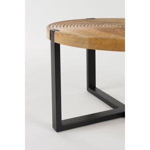   Modern European furniture - Round Wooden Fluted Coffee Table - www.oroa.com | Oroa.com