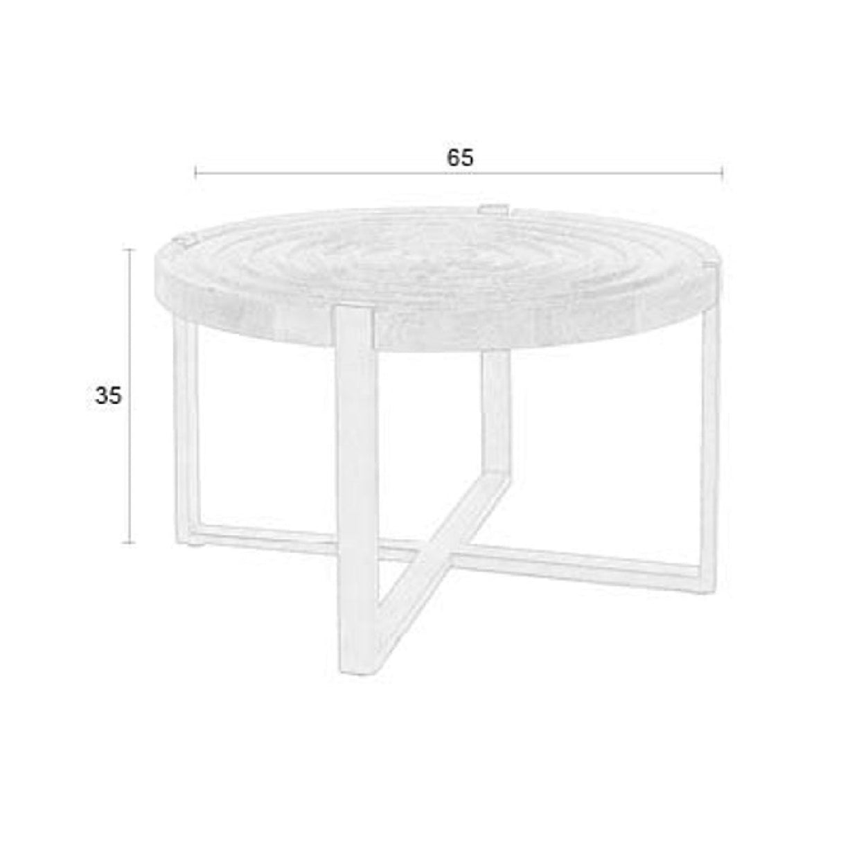   Modern European furniture - Round Wooden Fluted Coffee Table - www.oroa.com | Oroa.com