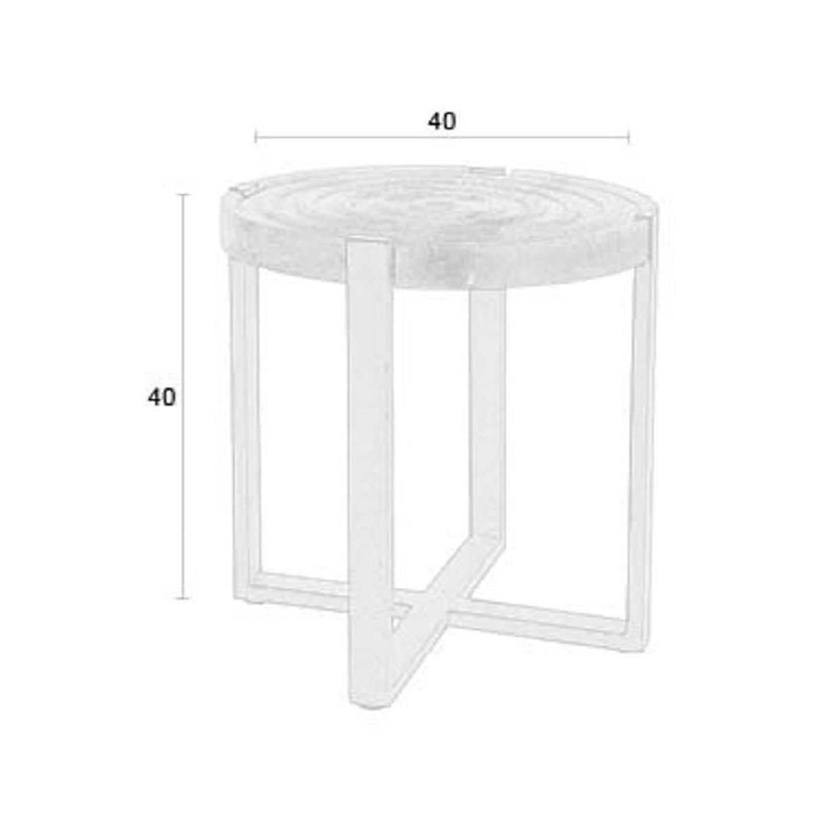   Modern European furniture - Round Wooden Fluted Side Table - www.oroa.com | Oroa.com