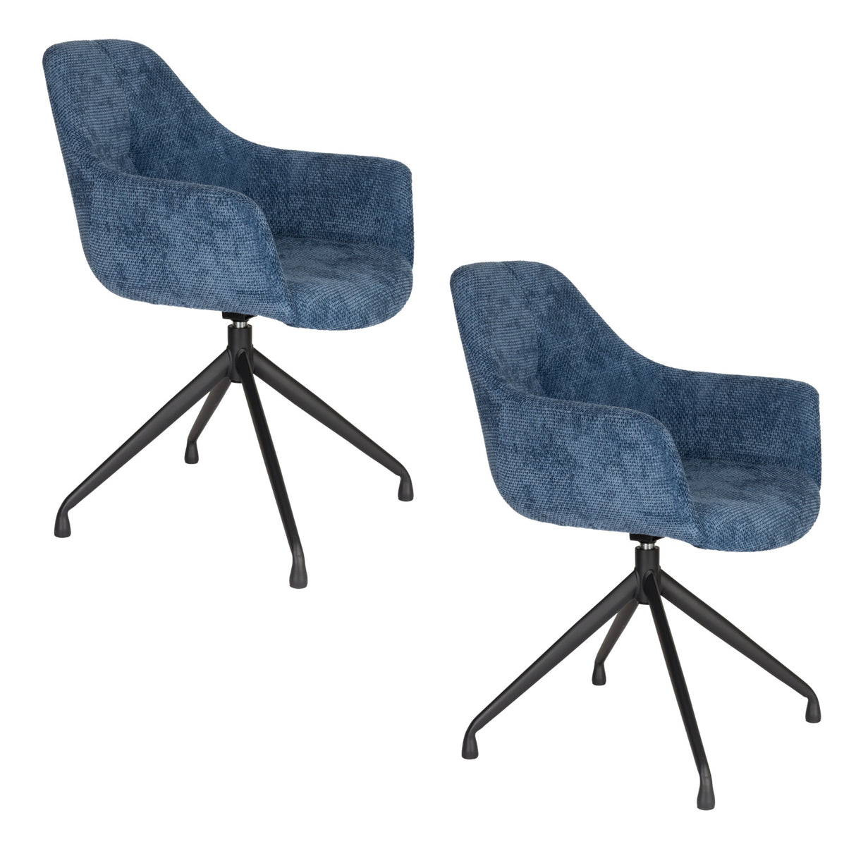   Upholstered Quadrupod Accent Armchairs (2) | Oroa.com