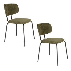   Modern furniture - Minimalist Cushioned Dining Chairs (2) - www.oroa.com | Oroa.com