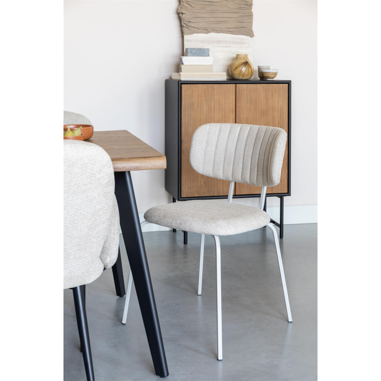   Modern furniture - Minimalist Cushioned Dining Chairs (2) - www.oroa.com | Oroa.com