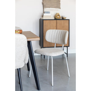   Modern furniture - Minimalist Cushioned Dining Chairs (2) - www.oroa.com | Oroa.com