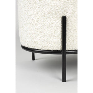   Modern furniture - White Cushioned Oblong Bench - www.oroa.com | Oroa.com