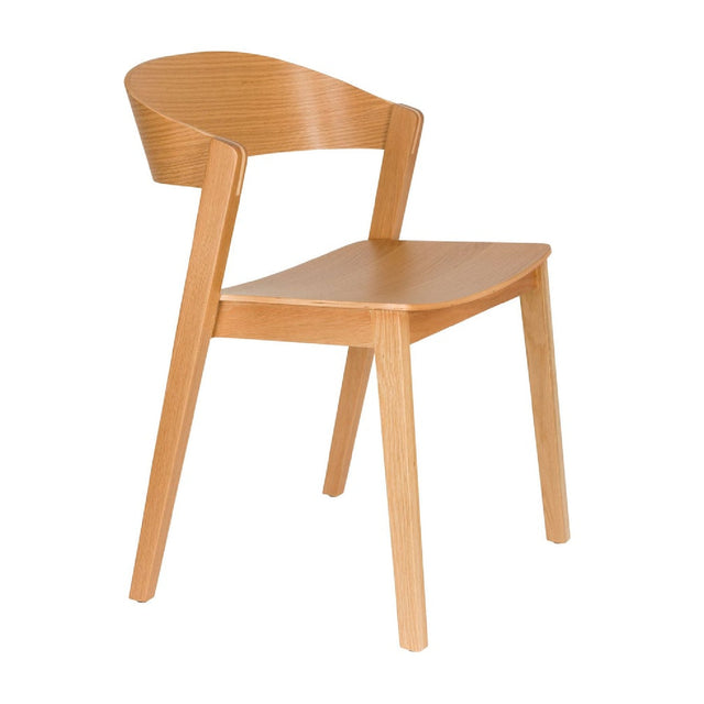 Modern European furniture - Oak Wood Dining Chairs (2) - www.oroa.com