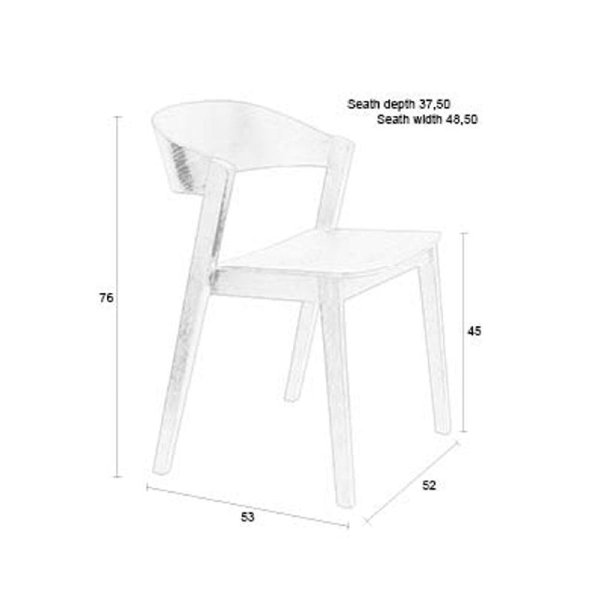   Modern European furniture - Oak Wood Dining Chairs (2) - www.oroa.com | Oroa.com