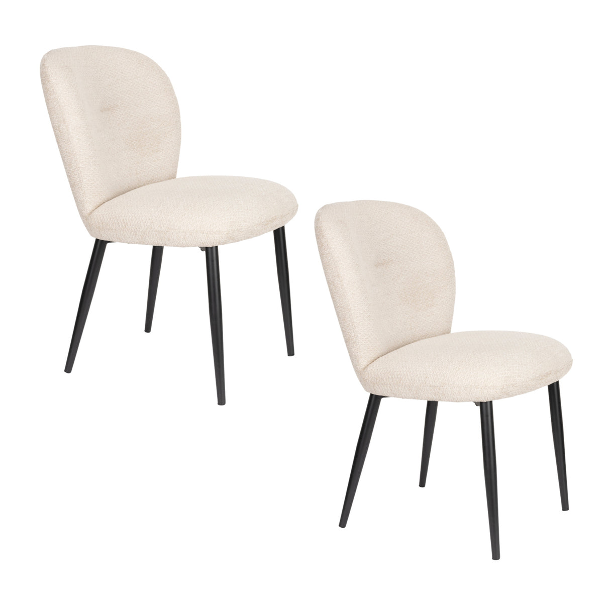  Modern European furniture - Upholstered Dining Chairs (2) - www.oroa.com | Oroa.com