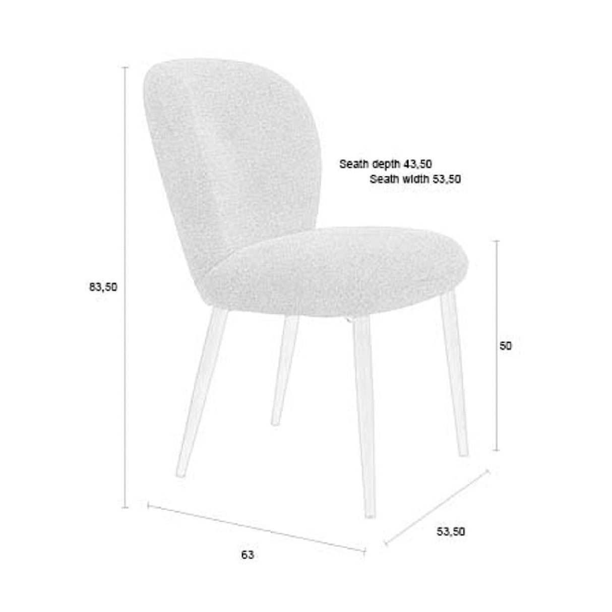   Modern European furniture - Upholstered Dining Chairs (2) - www.oroa.com | Oroa.com