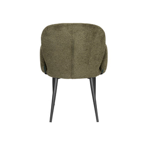   Modern furniture - Green Fabric Dining Armchairs (2) - www.oroa.com | Oroa.com
