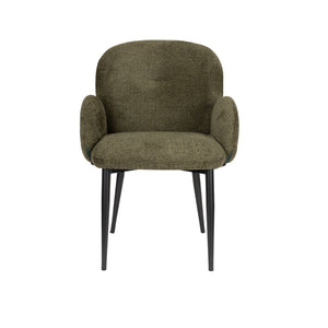   Modern furniture - Green Fabric Dining Armchairs (2) - www.oroa.com | Oroa.com