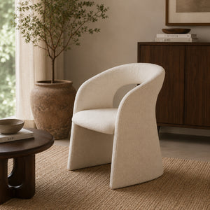   Modern European furniture - Beige Open-Back Accent Chair - www.oroa.com | Oroa.com
