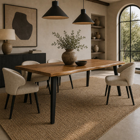   Modern European furniture - Wooden Top Dining Table - www.oroa.com | Oroa.com