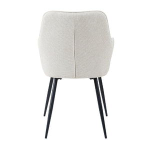   Modern European furniture - Vertical-Channeled Back Dining Armchairs (2) - www.oroa.com | Oroa.com