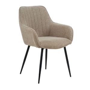   Modern European furniture - Vertical-Channeled Back Dining Armchairs (2) - www.oroa.com | Oroa.com