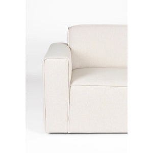   Modern European furniture - White Fabric 2.5-Seater Sofa - www.oroa.com | Oroa.com