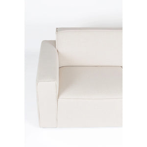   Modern European furniture - White Fabric 2.5-Seater Sofa - www.oroa.com | Oroa.com