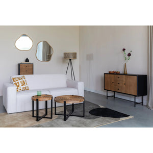   Modern European furniture - White Fabric 2.5-Seater Sofa - www.oroa.com | Oroa.com