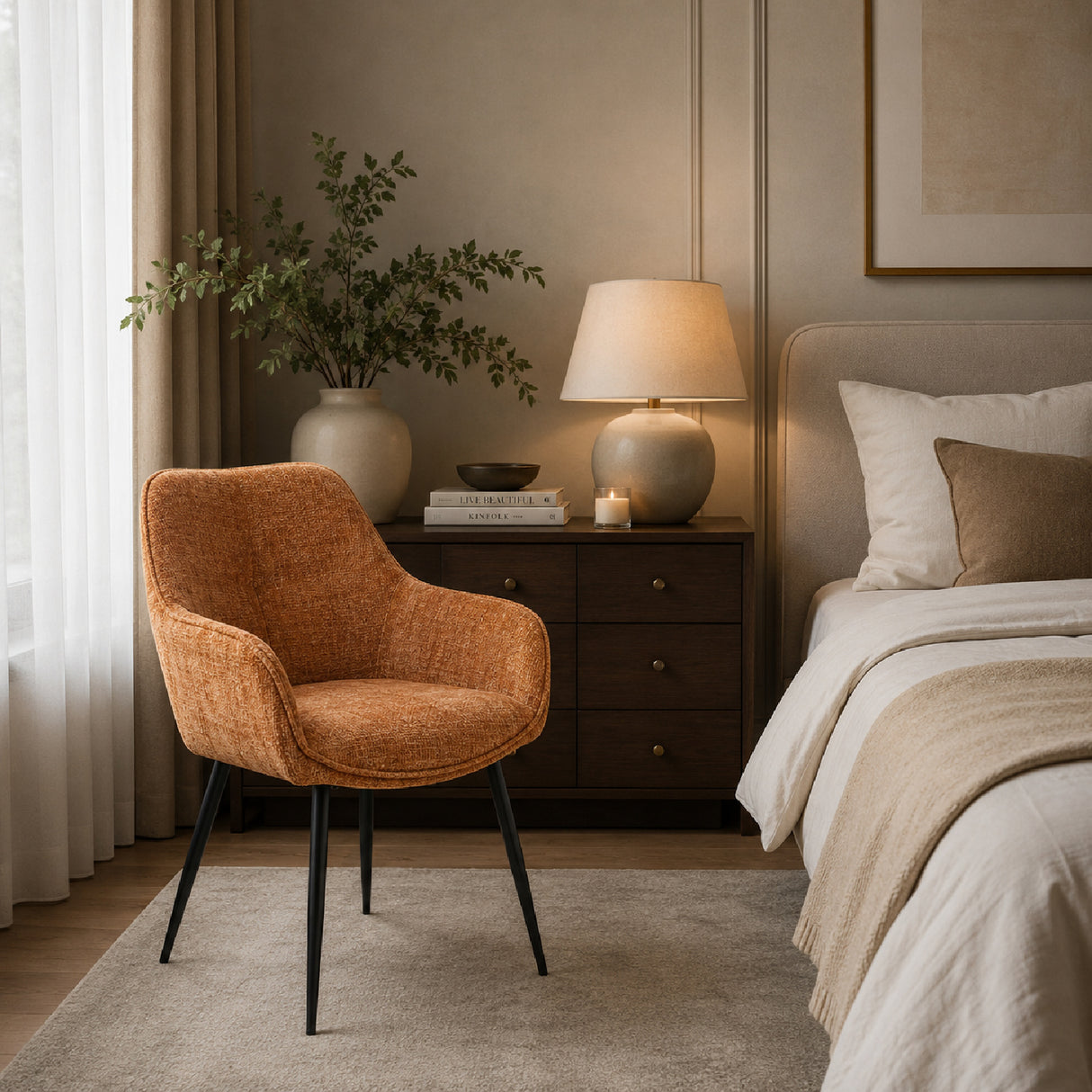   Fabric Accent Armchairs (2) | Oroa.com