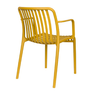   Modern European furniture - Colored Stackable Outdoor Dining Armchairs (4) - www.oroa.com | Oroa.com