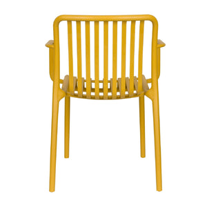   Modern European furniture - Colored Stackable Outdoor Dining Armchairs (4) - www.oroa.com | Oroa.com