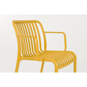   Modern European furniture - Colored Stackable Outdoor Dining Armchairs (4) - www.oroa.com | Oroa.com