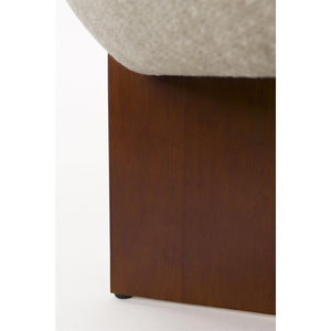   Modern furniture - Beige Cushioned Stool - www.oroa.com | Oroa.com