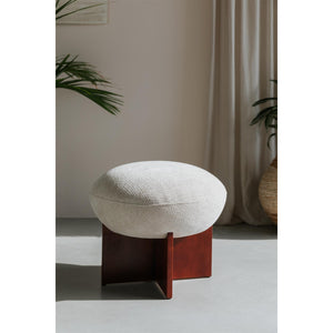   Modern furniture - Beige Cushioned Stool - www.oroa.com | Oroa.com