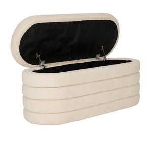   Modern European furniture - Beige Storage Bench - www.oroa.co | Oroa.com