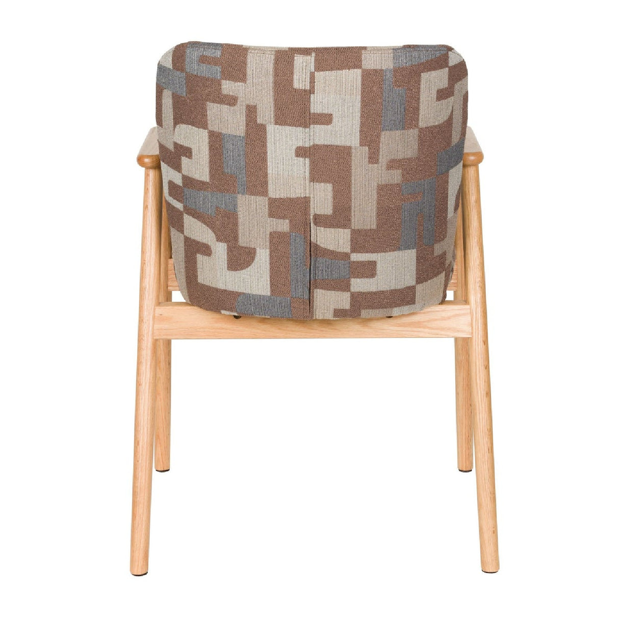   Modern European furniture - Brown Printed Dining Armchairs (2) - www.oroa.com | Oroa.com
