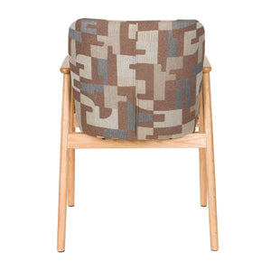   Modern European furniture - Brown Printed Dining Armchairs (2) - www.oroa.com | Oroa.com