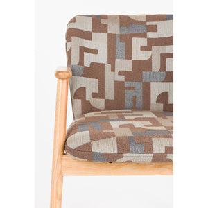  Modern European furniture - Brown Printed Dining Armchairs (2) - www.oroa.com | Oroa.com