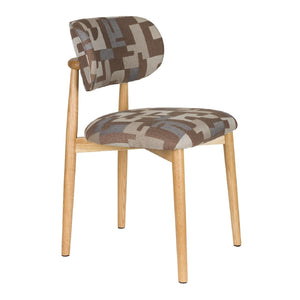   Modern European furniture - Brown Printed Dining Chairs (2) - www.oroa.com | Oroa.com