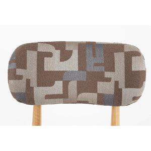   Modern European furniture - Brown Printed Dining Chairs (2) - www.oroa.com | Oroa.com
