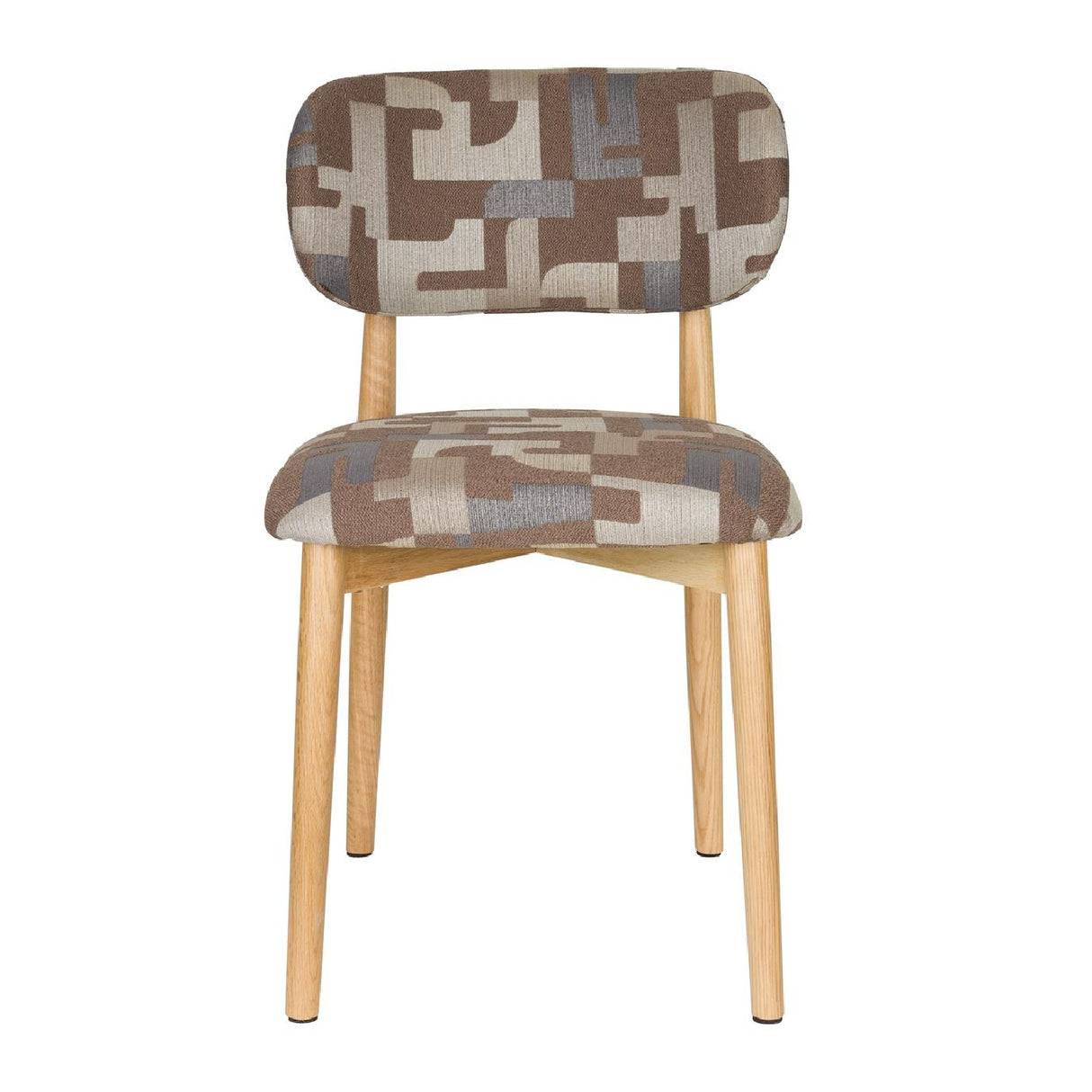   Modern European furniture - Brown Printed Dining Chairs (2) - www.oroa.com | Oroa.com