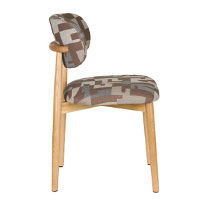   Modern European furniture - Brown Printed Dining Chairs (2) - www.oroa.com | Oroa.com