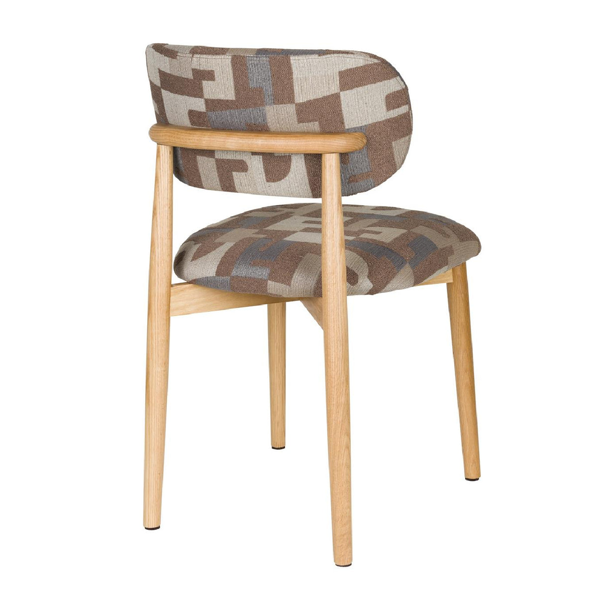   Modern European furniture - Brown Printed Dining Chairs (2) - www.oroa.com | Oroa.com