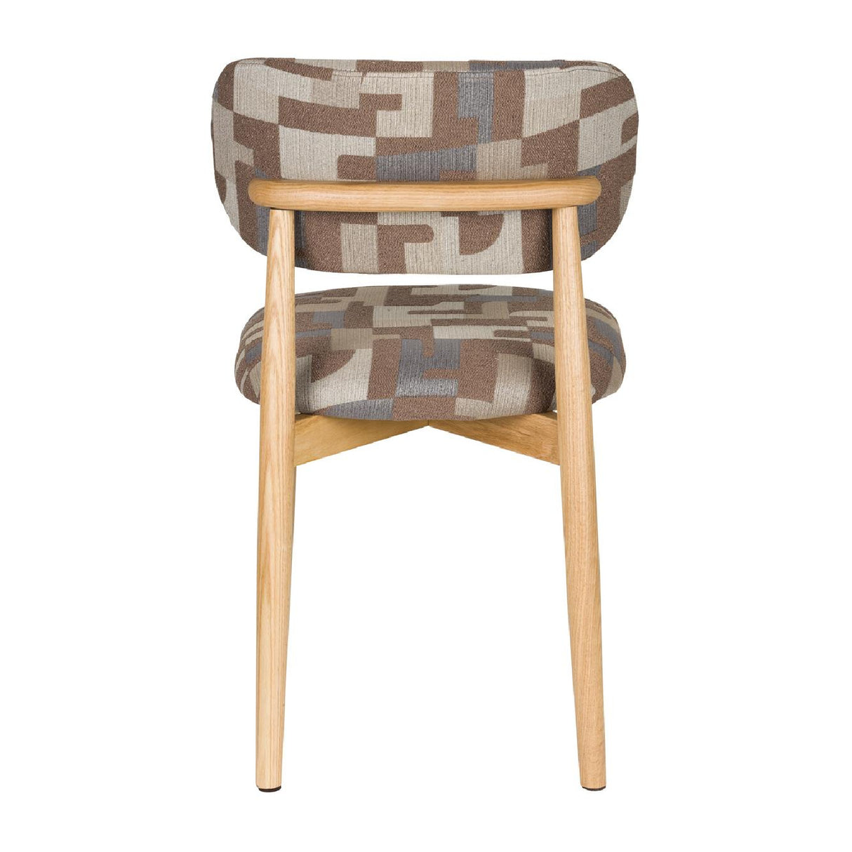   Modern European furniture - Brown Printed Dining Chairs (2) - www.oroa.com | Oroa.com