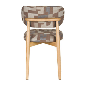   Modern European furniture - Brown Printed Dining Chairs (2) - www.oroa.com | Oroa.com