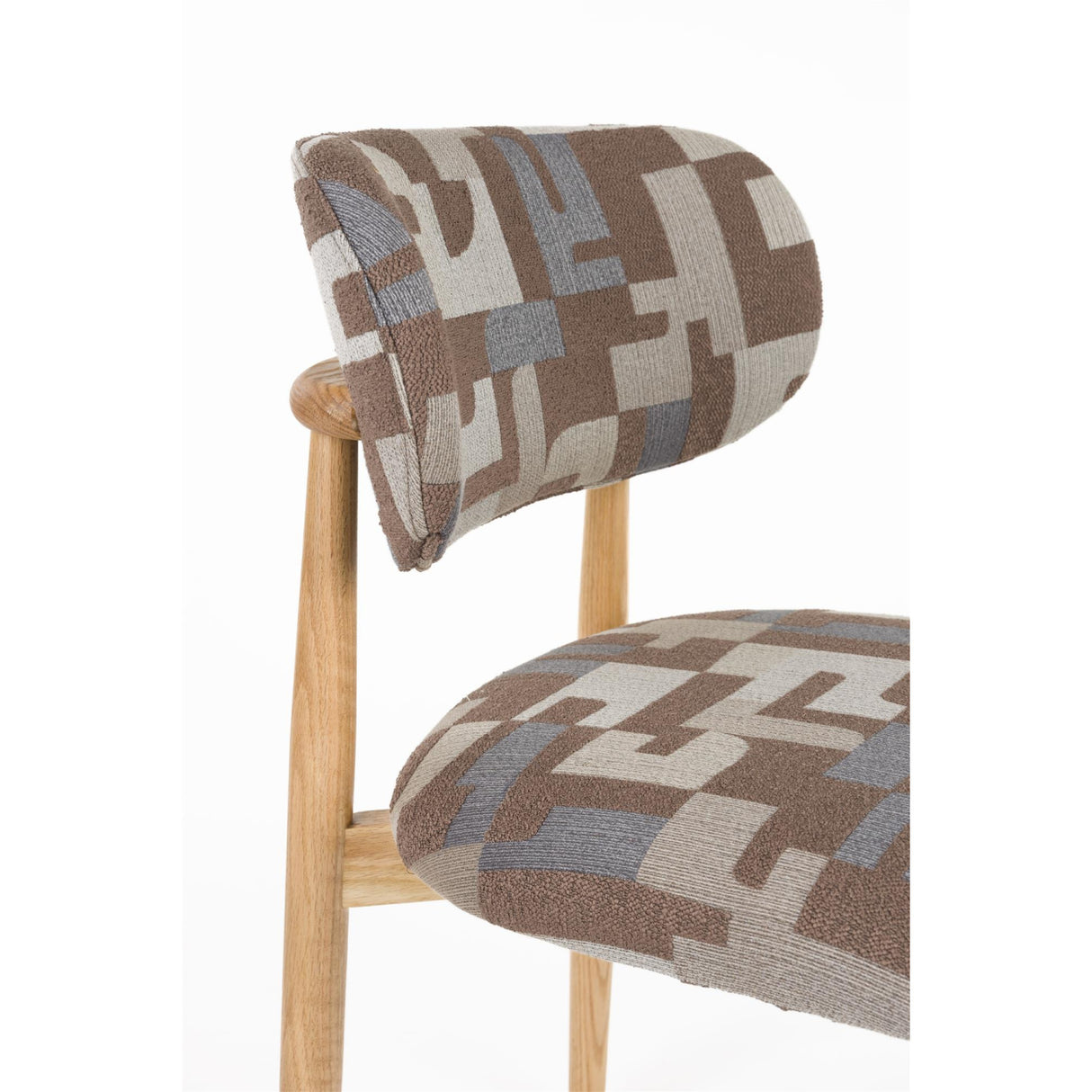   Modern European furniture - Brown Printed Dining Chairs (2) - www.oroa.com | Oroa.com