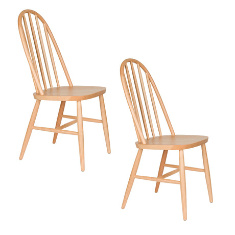   Modern furniture - Beech Wood Dining Chairs (2) - www.oroa.com | Oroa.com