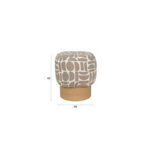   Patterned Fabric Stool | Oroa.com