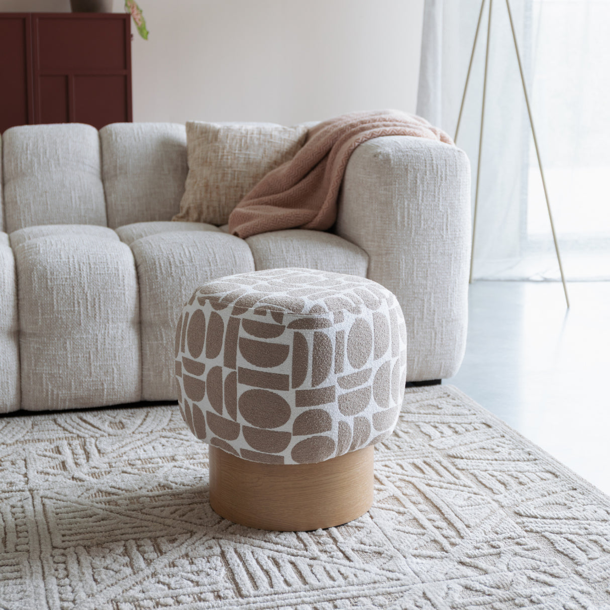   Patterned Fabric Stool | Oroa.com