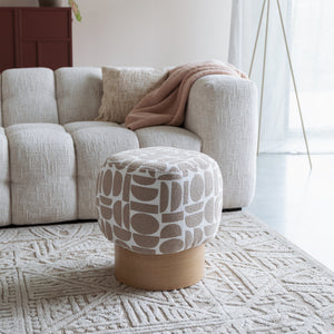  Patterned Fabric Stool | Oroa.com