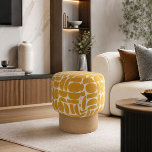   Patterned Fabric Stool | Oroa.com
