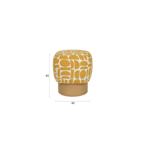   Patterned Fabric Stool | Oroa.com