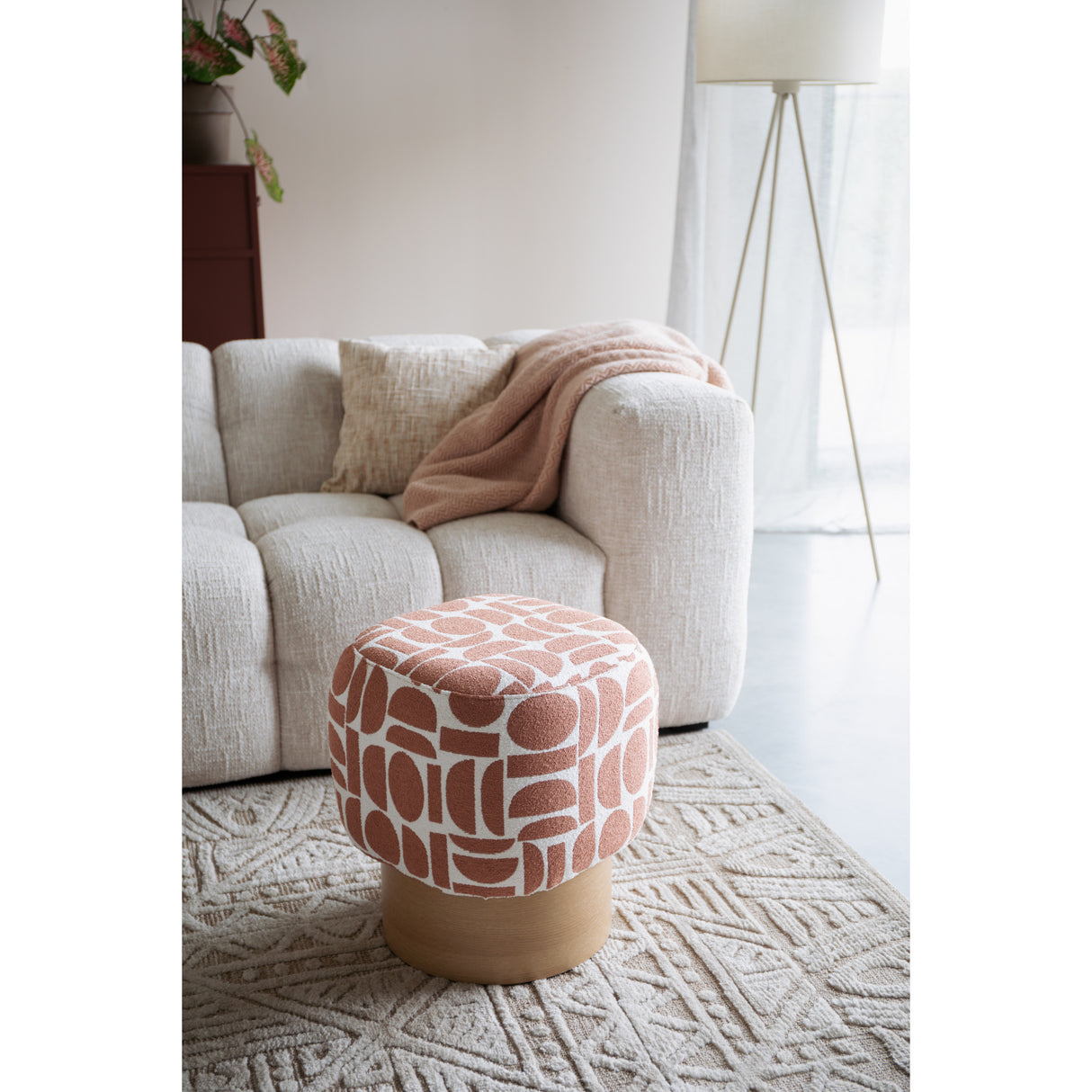   Patterned Fabric Stool | Oroa.com