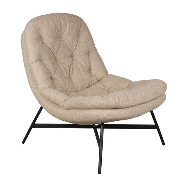 Modern European furniture - Beige Tufted Lounge Chair - www.oroa.com