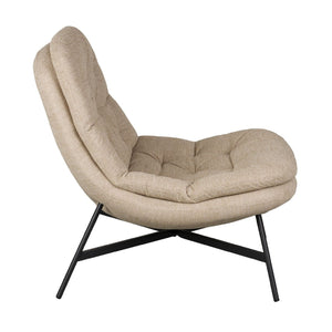   Modern European furniture - Beige Tufted Lounge Chair - www.oroa.com | Oroa.com